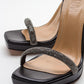 Unos - Black Stone-Embellished Single-Strap High-Heel Evening Shoe (Women)