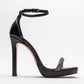 Unos - Black Stone-Embellished Single-Strap High-Heel Evening Shoe (Women)