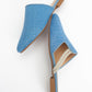 Pesa - Blue Woven Stone-Embellished Slide (Women)