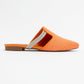 Pesa - Orange Woven Stone-Embellished Slide (Women)