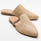Pesa - Cream Woven Embellished Slipper (Women)