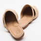 Pesa - Cream Woven Embellished Slipper (Women)