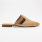 Pesa - Cream Woven Embellished Slipper (Women)