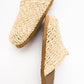 LOOP Beige Woven Slide Sandal (Women)