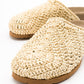 LOOP Beige Woven Slide Sandal (Women)