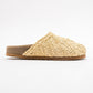 LOOP Beige Woven Slide Sandal (Women)