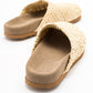 LOOP Beige Woven Slide Sandal (Women)
