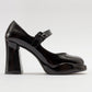 Jagol - Black Patent Heeled Shoe (Women)