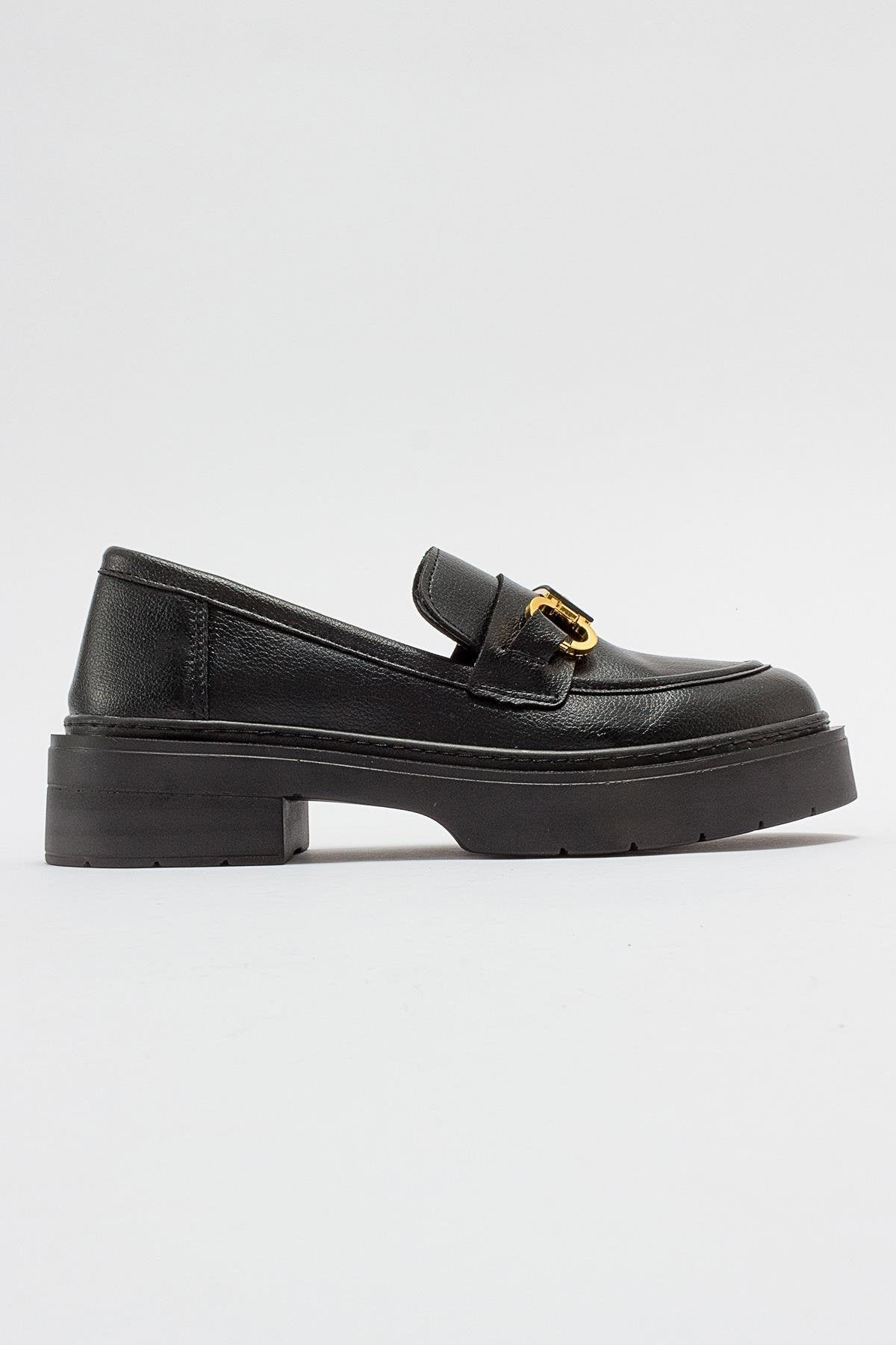 Simone - Black Bit Platform Loafers – Prologue Shoes