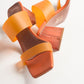 Elara Orange Transparent Strap Sandal (Women)