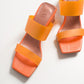 Elara Orange Transparent Strap Sandal (Women)