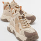 Lowel Beige-Brown Sneaker Boot (Women)