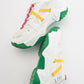 Leona - White Fuchsia Sport Sneakers (Women)