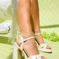 Yvonne - Ivory Platform Sandals