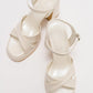 Yvonne - Ivory Platform Sandals