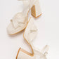 Yvonne - Ivory Platform Sandals
