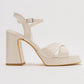Yvonne - Ivory Platform Sandals