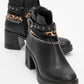 Boliva - Black Block Heel Boot (Women)