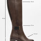 Moreni - Cognac Block Heel Knee-High Boot (Women)