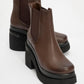 Antwerp - Brown Platform Heel Boot (women)