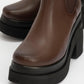Antwerp - Brown Platform Heel Boot (women)