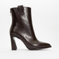 Aja - Brown Block Heel Convertible Knee-High Boot (Women)