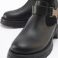 Valon - Black Buckle Knit-Detail Boot (Women)