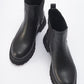 Marly - Black Elastic Chelsea Boot (Women)