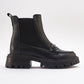 Vesper Black Buckled Chelsea Boot (Women)
