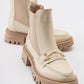 Vesper Beige Buckled Chelsea Boot (Women)