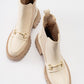 Vesper Beige Buckled Chelsea Boot (Women)