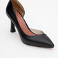 653 - Black Heeled Shoe (Women)