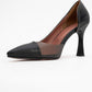 653 - Black Heeled Shoe (Women)
