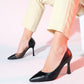 653 - Black Heeled Shoe (Women)