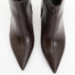 Noya - Brown Pointed Toe Stiletto Heel Boot (Women)