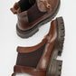 Vesper Cognac Brown Buckled Chelsea Boot (Women)