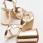 Lello - Gold Platform Heel Shoe (Women)