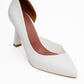 653 Heeled Shoe White