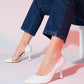 653 Heeled Shoe White