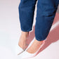 653 Heeled Shoe White