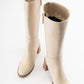 Maranta - Beige Heeled Knee-High Boot (Women)