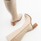 Maranta - Beige Heeled Knee-High Boot (Women)
