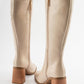 Maranta - Beige Heeled Knee-High Boot (Women)