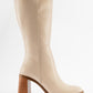 Maranta - Beige Heeled Knee-High Boot (Women)
