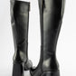 Maranta - Black Heeled Knee-High Boot (Women)