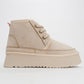 Ovela Dark Beige Chunky Boot (Women)