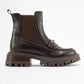 Vesper Brown Buckled Chelsea Boot (Women)