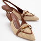 Osca - Cognac Pointed-Toe Heeled Pump (Women)