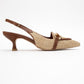 Osca - Cognac Pointed-Toe Heeled Pump (Women)