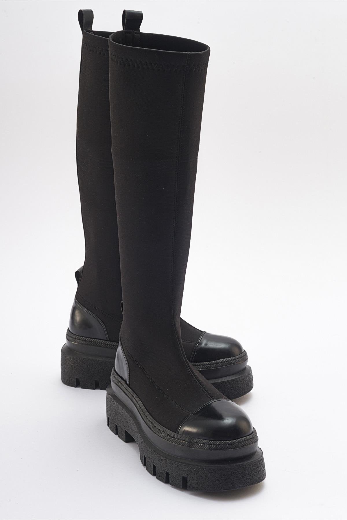 Celine - Black Scuba Thick-Sole Boot (Women) – Prologue Shoes